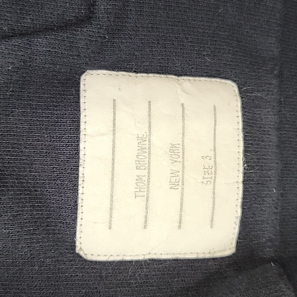 Thom Browne men's stripe hoodie cettire navy blue size 3 - Picture 12 of 15